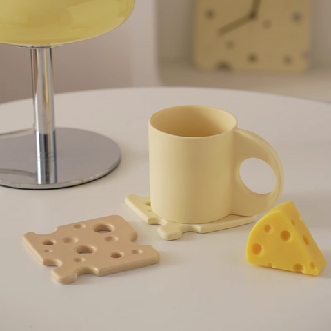null Square Cheese Coasters Placemats.