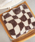 B&W Wavy Checkered Cushion - HYPEINDAHOUSE