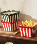 null Striped Fries Bowl.