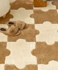 null Cute Puzzle Flocked Rug.
