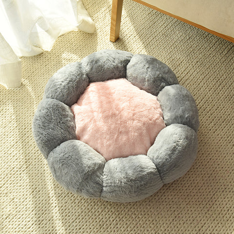 null Round Flower Pet Bed.