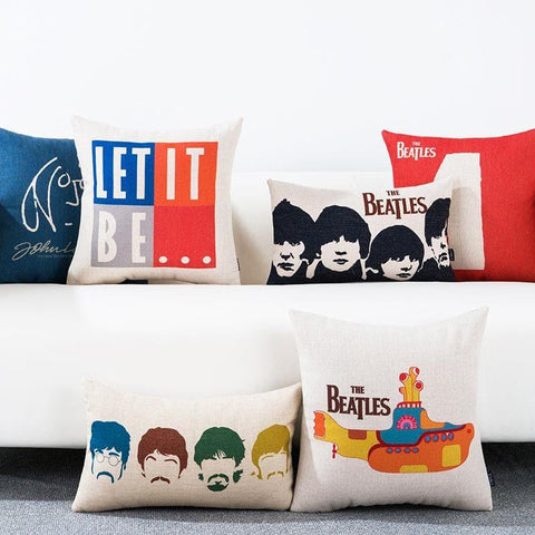 Beatles Tribute Throw Pillow Collection - HYPEINDAHOUSE
