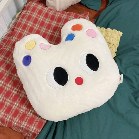 White Cat Big Eyes Pillow