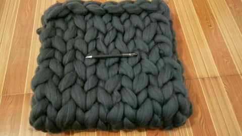 Wool Knitting Blanket