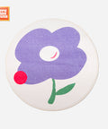 null Purple Flower Round Rug.