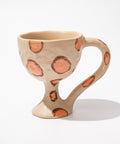 null Shaped Ceramic Striped Mug.
