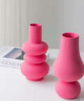null Pink Shaped Vase.