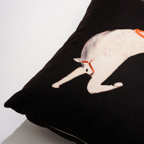 null Vintage Animal & Nature Pattern Pillow.