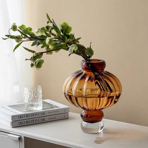 Lantern Shaped Clear Vase - HypeIndaHouse