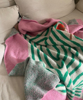Soft Pink Art Pattern Blanket - HYPEINDAHOUSE