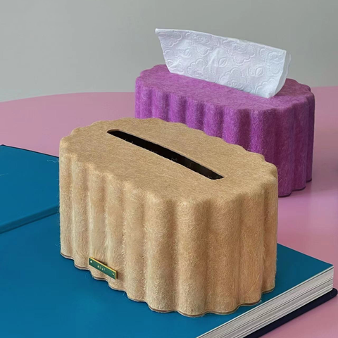 Multi-color Felt Tissue Box - HYPEINDAHOUSE