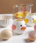 Pink & Yellow Ceramic Egg Separator - HYPEINDAHOUSE