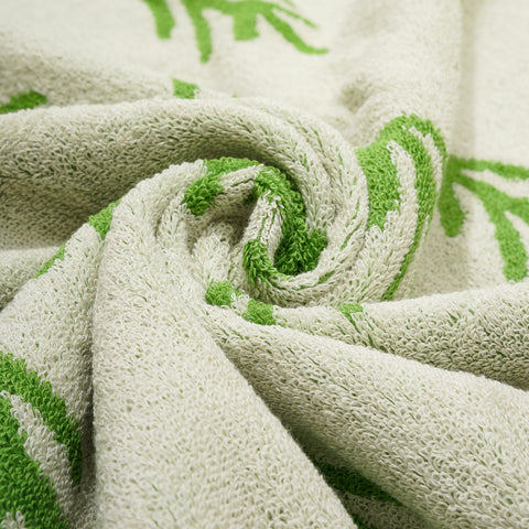 Fir Tree Patterned Green Bath Towel - HYPEINDAHOUSE