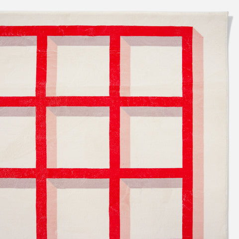 Red & White Checkered Carpet - HYPEINDAHOUSE