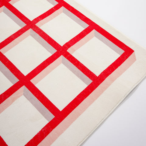 Red & White Checkered Carpet - HYPEINDAHOUSE