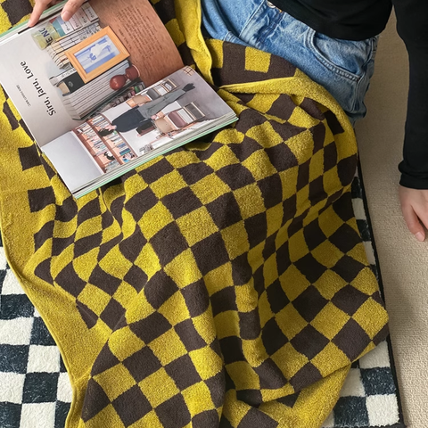 5 Colors | Checkered Bath Towel - HYPEINDAHOUSE
