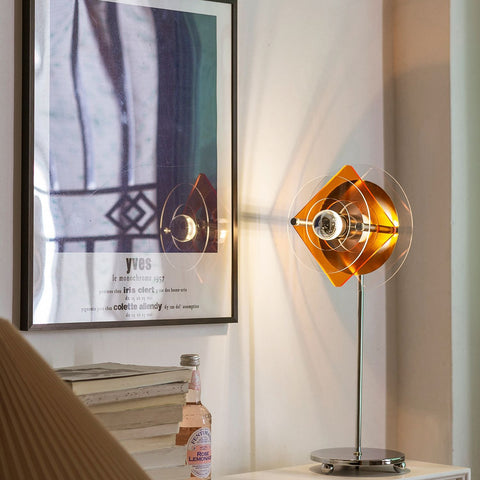 4 Colors | Geometric Acrylic Table Lamp - HYPEINDAHOUSE
