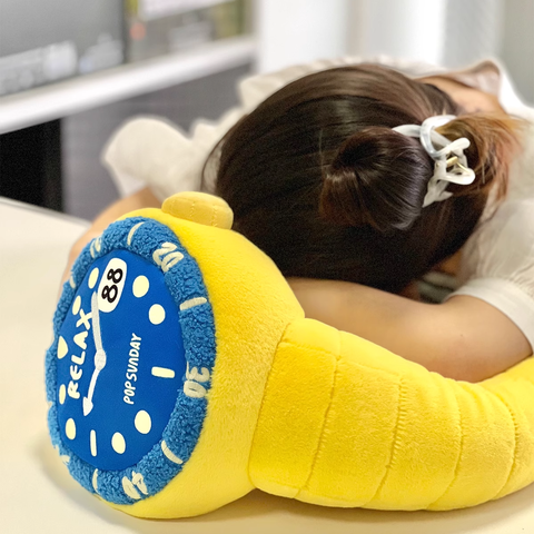 null Watch Shaped Napping Pillow.