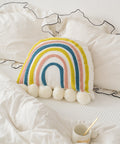 null White Rainbow Pillow.