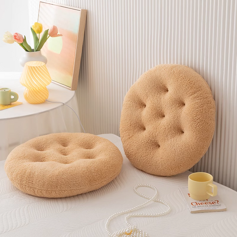 Round Plush Cookie Pillow