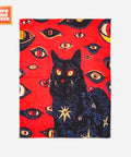 null Psychedelic Aesthetic Cat Tapestry.