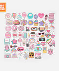 null Pink Cute Vibe Vinyl Sticker Pack.