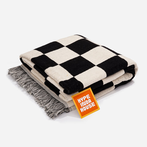 null Vintage Checkerboard Blanket.