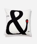 null Red Heart Design Throw Pillow Cover.