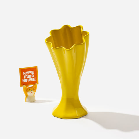 Yellow Trumpet Vase