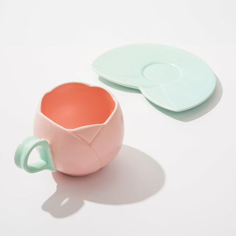 4 Colors Flower Shape Mug Set - HYPEINDAHOUSE