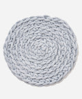 null Round Futon Coarse Wool Hand Knitted Bathmat.