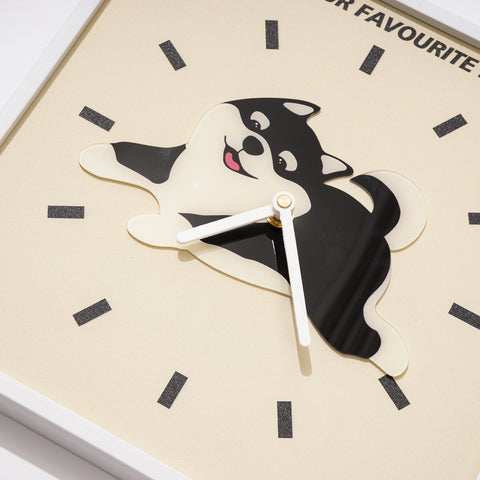 Cute Shiba Wall Clock - HYPEINDAHOUSE