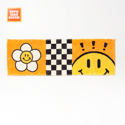 Sunflower & Checkered Rug