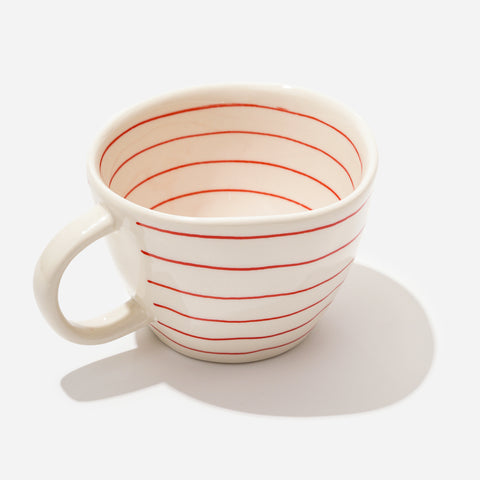 null Vintage Irregular Ceramic Mug.