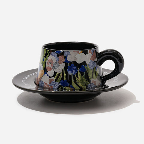 Vintage Iris Coffee Mug Set