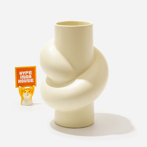 Shaped Twisted Ceramic Vase