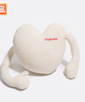 null [2 Color] Hugging Heart Throw Pillow.