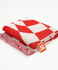 null Twisted Checkered Woven Throw Blanket.