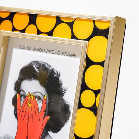 Golden Polka Dot Photo Frame - HYPEINDAHOUSE