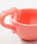 Colorful Vibe Heart Grip Mug & Saucer Set - HYPEINDAHOUSE