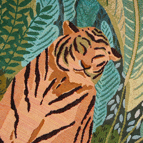 null Matisse Tiger Painting Woven Throw Blanket.