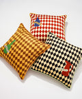 null Retro Vibe Checkered Pillow Cover.