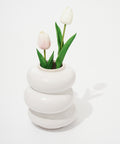 null Pure White Ceramic Vase.