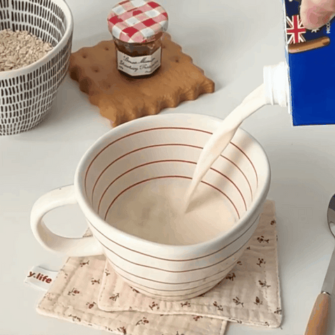 Vintage Irregular Ceramic Mug