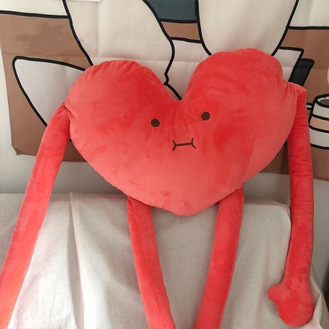 null 3 Color | Long-legged Heart-shaped Pillow.