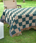 [2 Color] Checkered Woven Throw Blanket - HypeIndaHouse