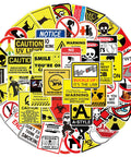 Warning Sign Sticker Pack - HypeIndaHouse