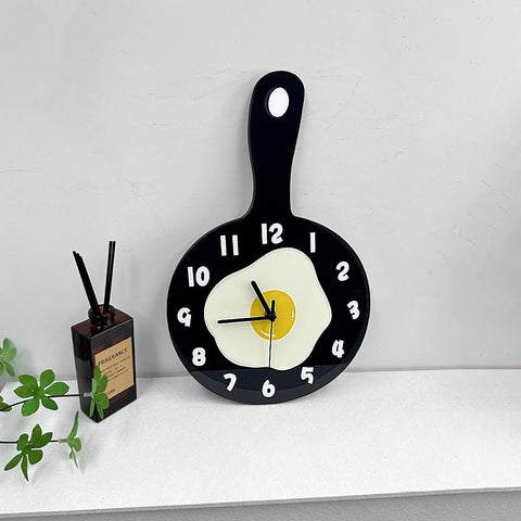 Cartoon Omelette Wall Clock - HYPEINDAHOUSE
