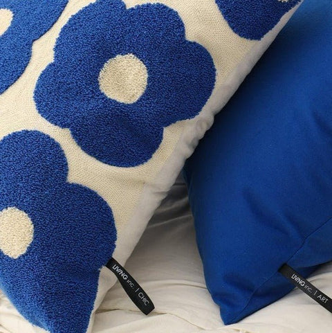 [4 Color] Poppy Embroidery Pillow Cover - HypeIndaHouse