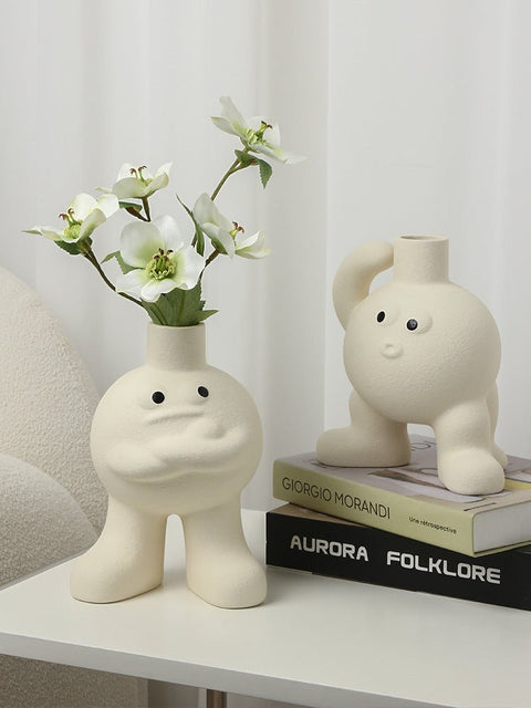 Ceramic Big Eyes Vase - HYPEINDAHOUSE